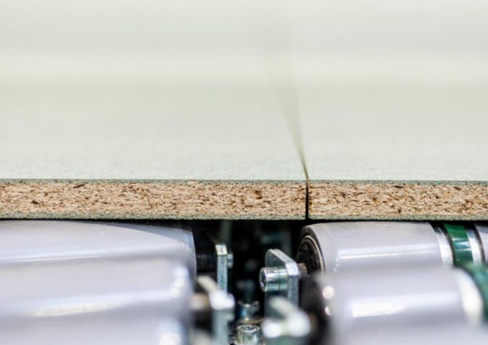 VMG Boards of agglomerated particles with a structural role and joint nut and spring [9]