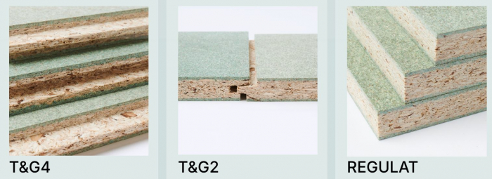 VMG Boards of agglomerated particles with a structural role and joint nut and spring [12]