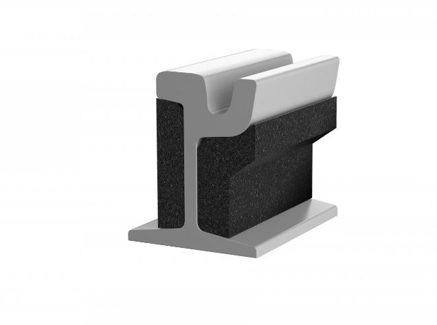 Rubber soundproofing for trains, trams, subways Rubber products for transport, construction [3]