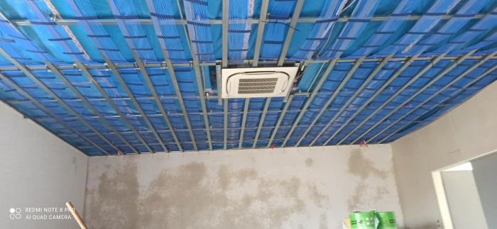 Ground heat exchanger and capillary heating and cooling through floors, walls, ceilings [24]