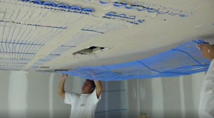 Ground heat exchanger and capillary heating and cooling through floors, walls, ceilings [26]