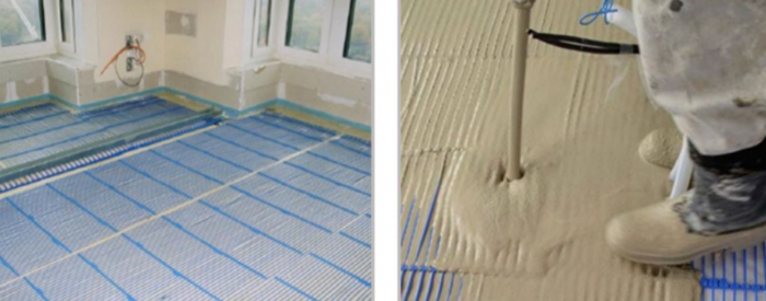 Ground heat exchanger and capillary heating and cooling through floors, walls, ceilings [28]