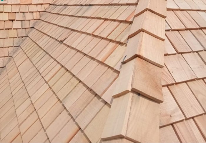 Acacia and oak wood shingles [2]