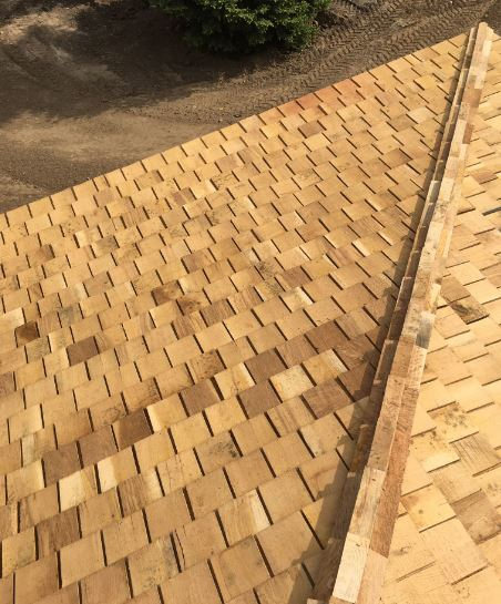 Acacia and oak wood shingles [14]