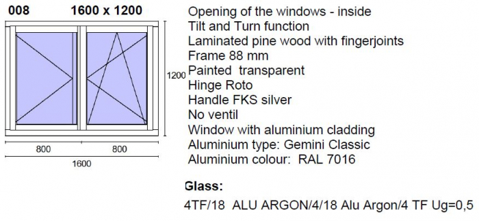 Tamplarie lemn stratificat  cu exterior Aluminiu [14]