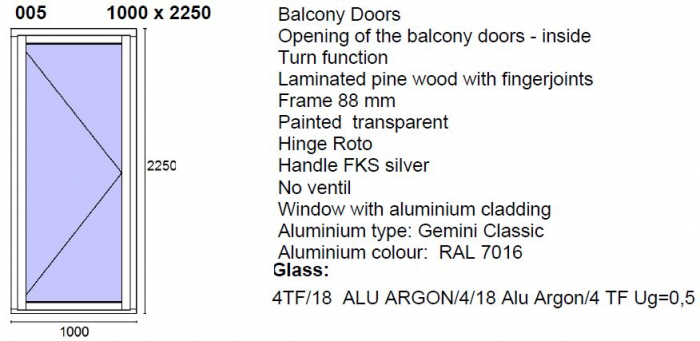 Tamplarie lemn stratificat  cu exterior Aluminiu [13]