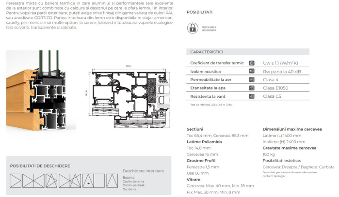 Tamplarie PVC, aluminiu, lemn-aluminiu [14]