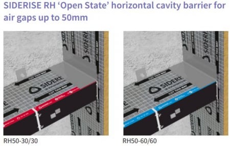 Vertical and horizontal fire barriers for ventilated facades [4]