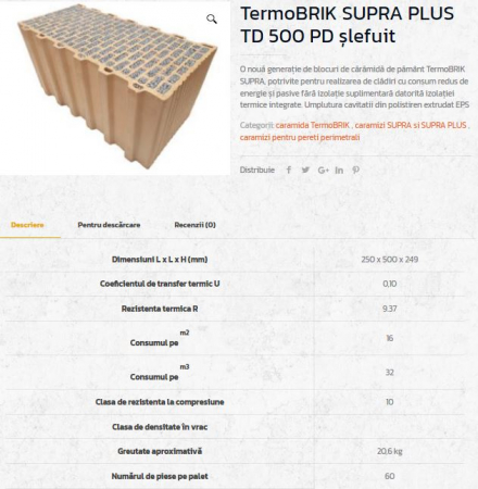 Caramizi ceramice insertie polistiren grafitat NEOPOR [12]