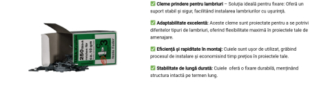 Cleme prindere ascunsa lambriu fara nut si feder [2]