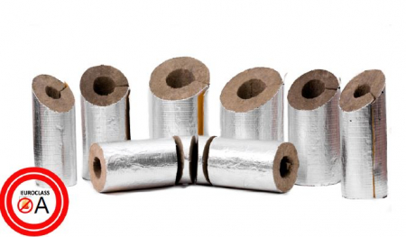 Industrial - Cochilii din vata bazaltica si folie aluminiu pentru tevi