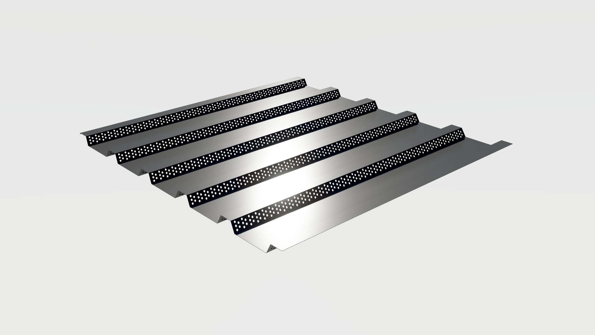 Tabla trapezoidala perforata pentru izolatie acustica [2]