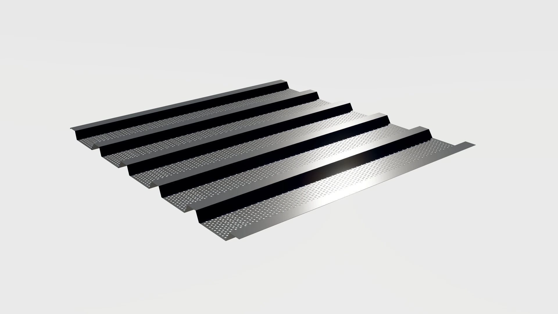 Tabla trapezoidala perforata pentru izolatie acustica [1]