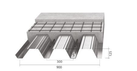 Cofraj, placa, metalica, pierdut, coada, randunica renovare cladiri Tabla cutata amprentata pentru plansee colaborante [28]