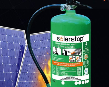 Industrial - Dispozitiv de stingere a incendiilor pentru panourile solare