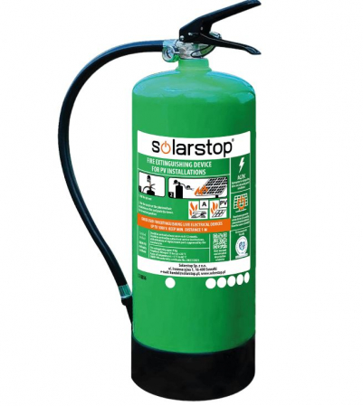 Dispozitiv de stingere a incendiilor pentru panourile solare [1]