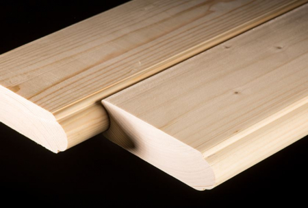 Softwood flooring with tongue and groove joints, thickness 15 - 40 mm [7]