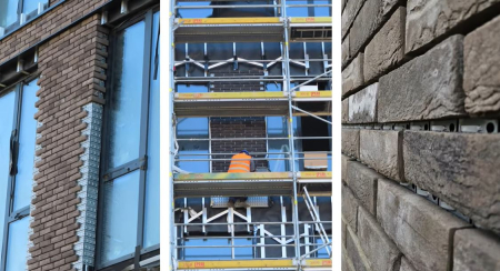 Fatada ventilata structura aluminiu si placari caramida [13]