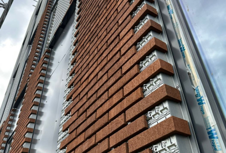 Fatada ventilata structura aluminiu si placari caramida [25]