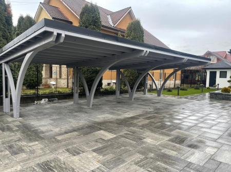 Garaj, carport din lemn lamelar incleiat [20]