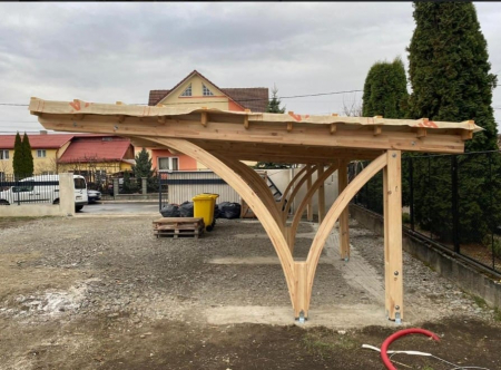 Garaj, carport din lemn lamelar incleiat [17]