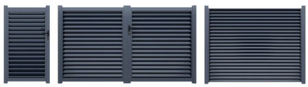 Industrial - Gard modular din Aluminiu tip jaluzea