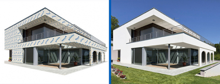 Plaster with fiberglass Glasroc [1]