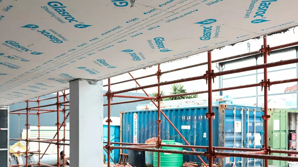 Plaster with fiberglass Glasroc [17]