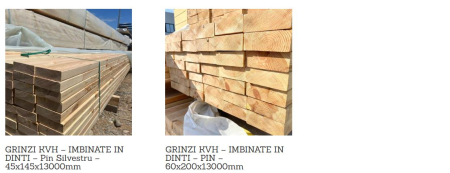 Interioare - Grinzi lamelare si imbinate in dinti KWH clasa de rezistenta C24