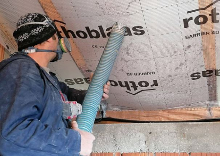 Cellulose blown insulation [1]