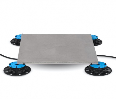 installations - Radiant raised floor, with electric heating system