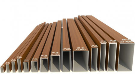 Interioare - Placari universale cu profile de aluminiu cu aspect de lemn