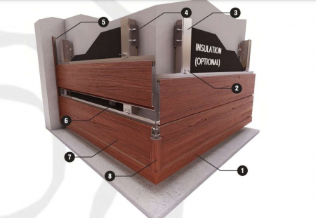 Placari universale cu profile de aluminiu cu aspect de lemn [7]