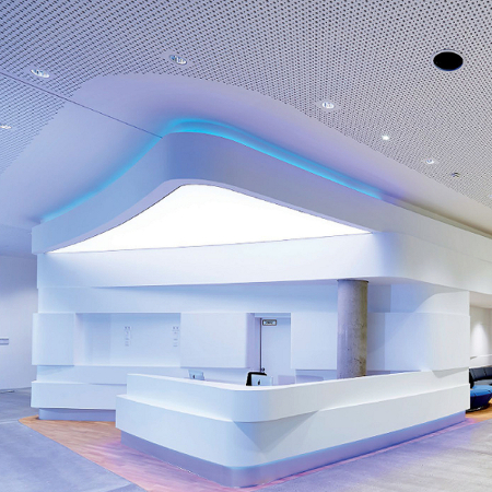 Plăci fonoabsorbante din gips-carton cu perforații și cant special [4]