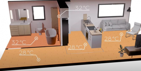 Pardoseala gata finisata pentru incalzire electrica [19]