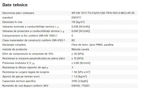 Placi si saltele de izolatie din multifibre lemn [12]