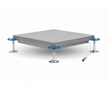 installations - Radiant raised floor, with thermal agent heating and cooling system