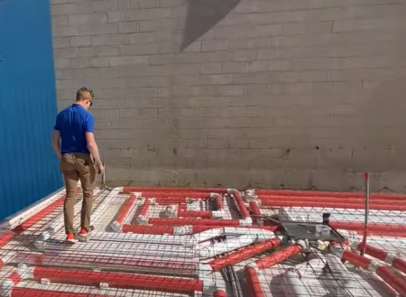 Racire incalzire cu aer in placi de beton [6]