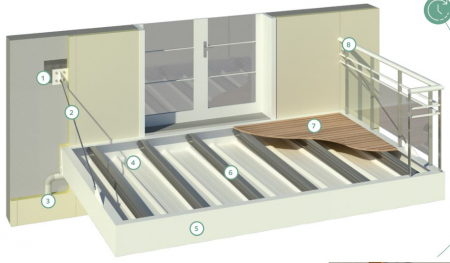 Sistem prefabricat de balcon ușor in consola [2]