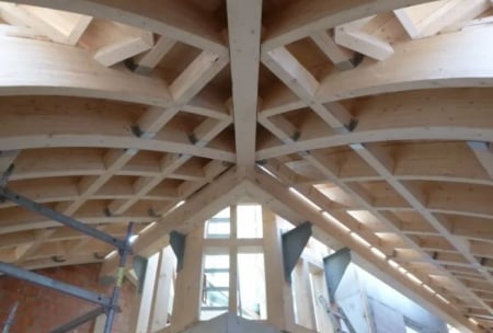 Garaj, carport din lemn lamelar incleiat [3]