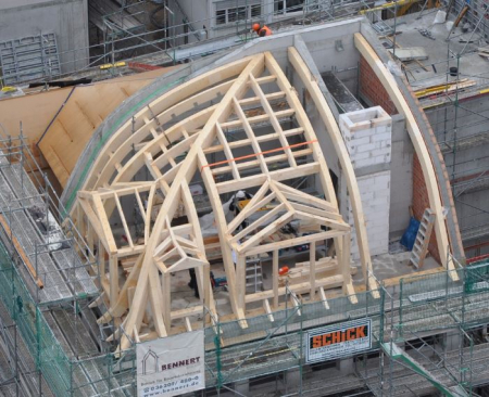 Glued laminated wood skylight [11]