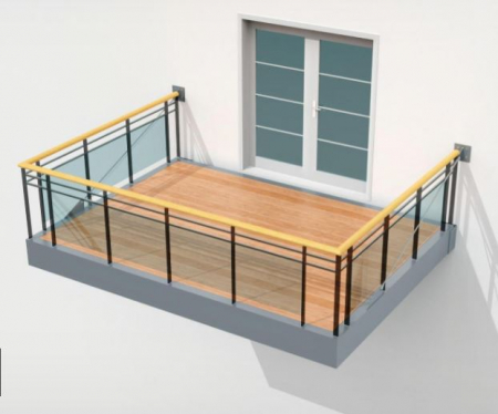 Acoperiș - Sistem prefabricat de balcon ușor in consola