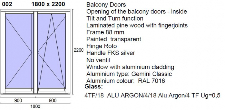 Tamplarie lemn stratificat  cu exterior Aluminiu [10]