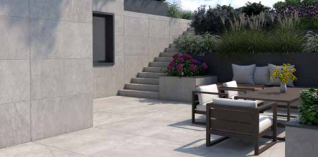 Termosistem exterior din polistren , vata bazaltica sau aerogel cu placare ceramica preinstalata [7]