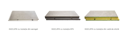 Termosistem exterior din polistren , vata bazaltica sau aerogel cu placare ceramica preinstalata [3]