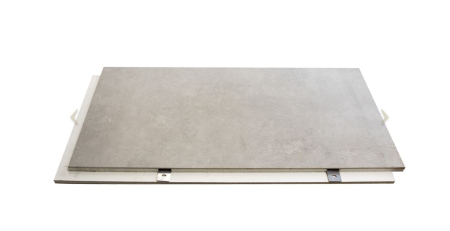 Termosistem exterior din polistren , vata bazaltica sau aerogel cu placare ceramica preinstalata [5]