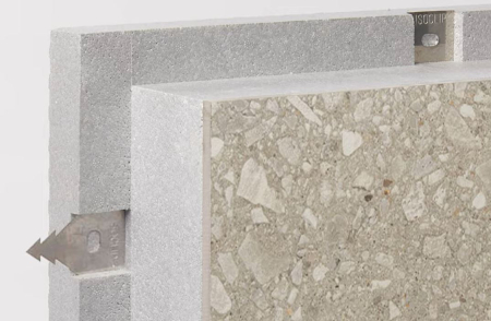 Termosistem exterior din polistren , vata bazaltica sau aerogel cu placare ceramica preinstalata [18]