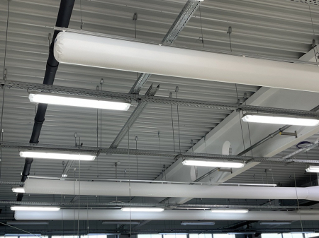 Industrial - Ventilatie cu conducte de aer textile