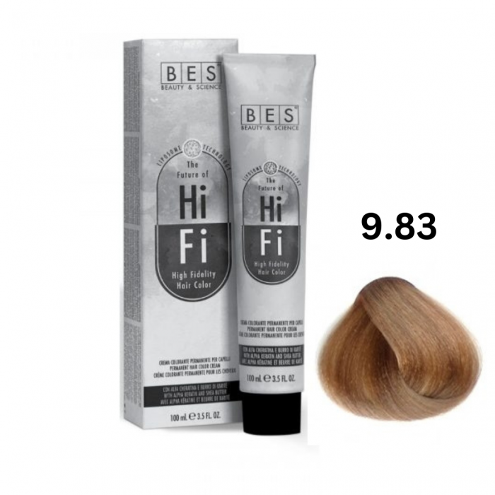 Vopsea profesionala, BES Hi-Fi, auriu bej foarte deschis, 100ml [1]