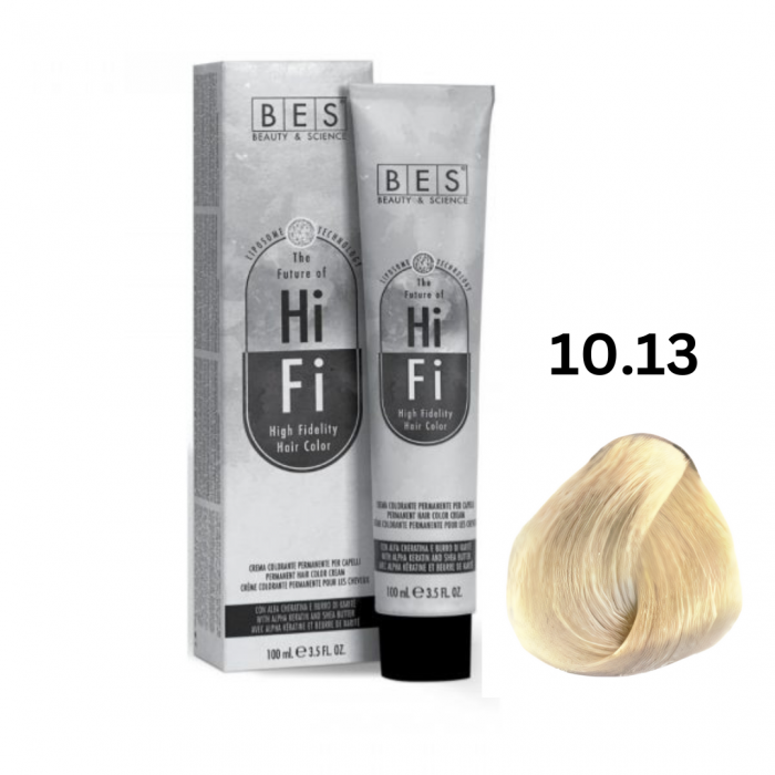 Vopsea profesionala, BES Hi-Fi, auriu cenusiu platinat, 100ml [1]